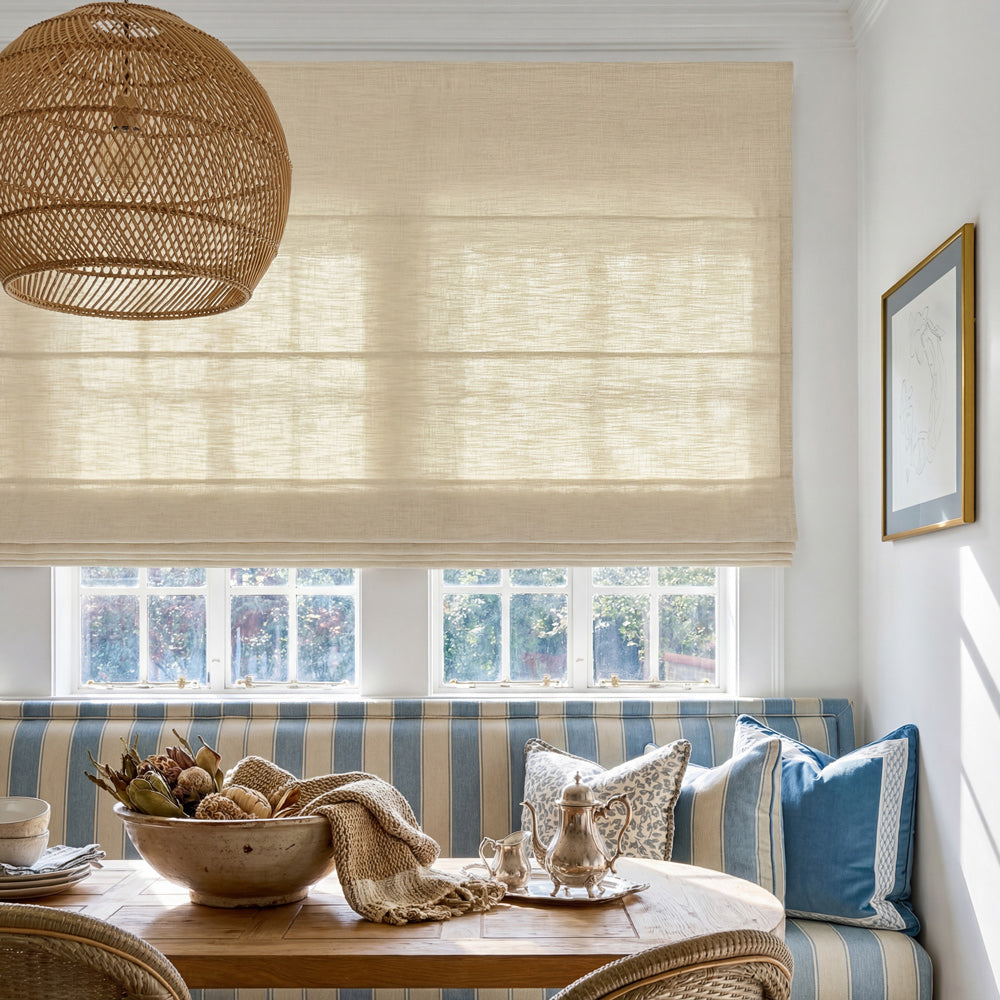 Sara Linen Roman Shade