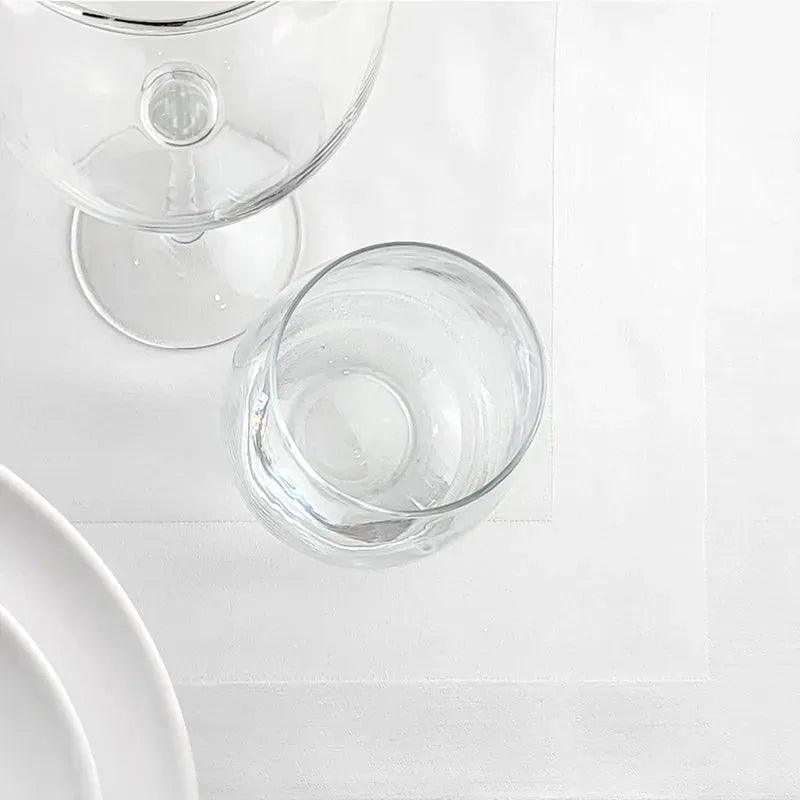 Birds Eye Table Linens with Frame Pattern - PRHOMZ