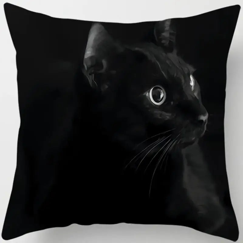 Cat Print Pillowcase Sofa Cushion Cover