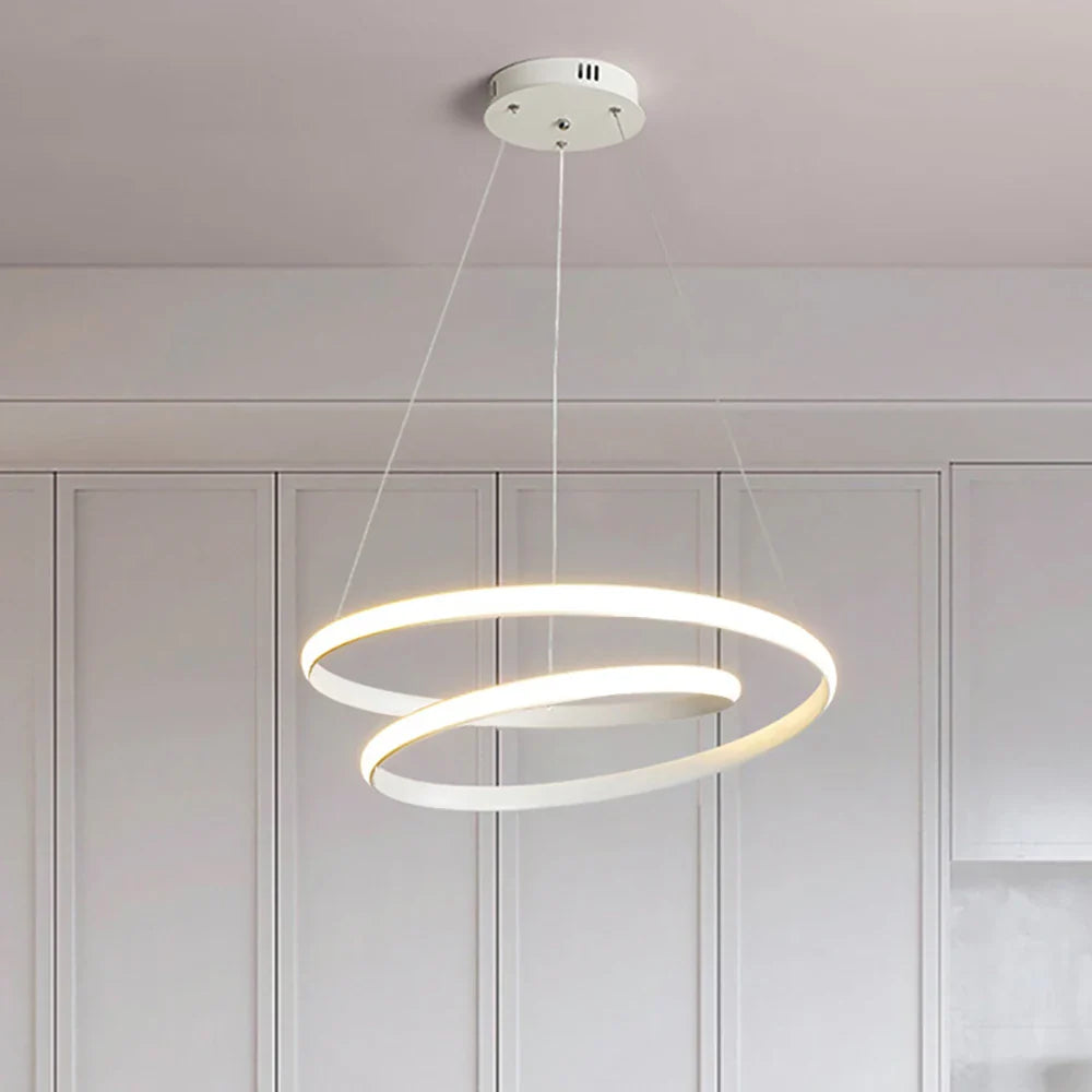 DecorBites™ LED Pendant Light Minimalist Double-Ring