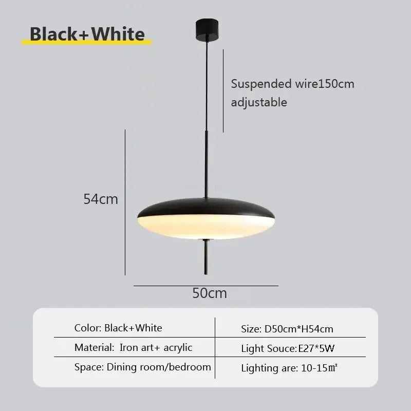 DecorBites™ LED Pendant Light Saucer Design