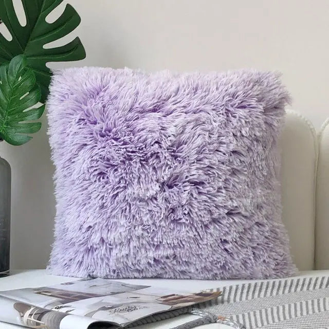 Fur Cushion Cover Plush 43x43cm
