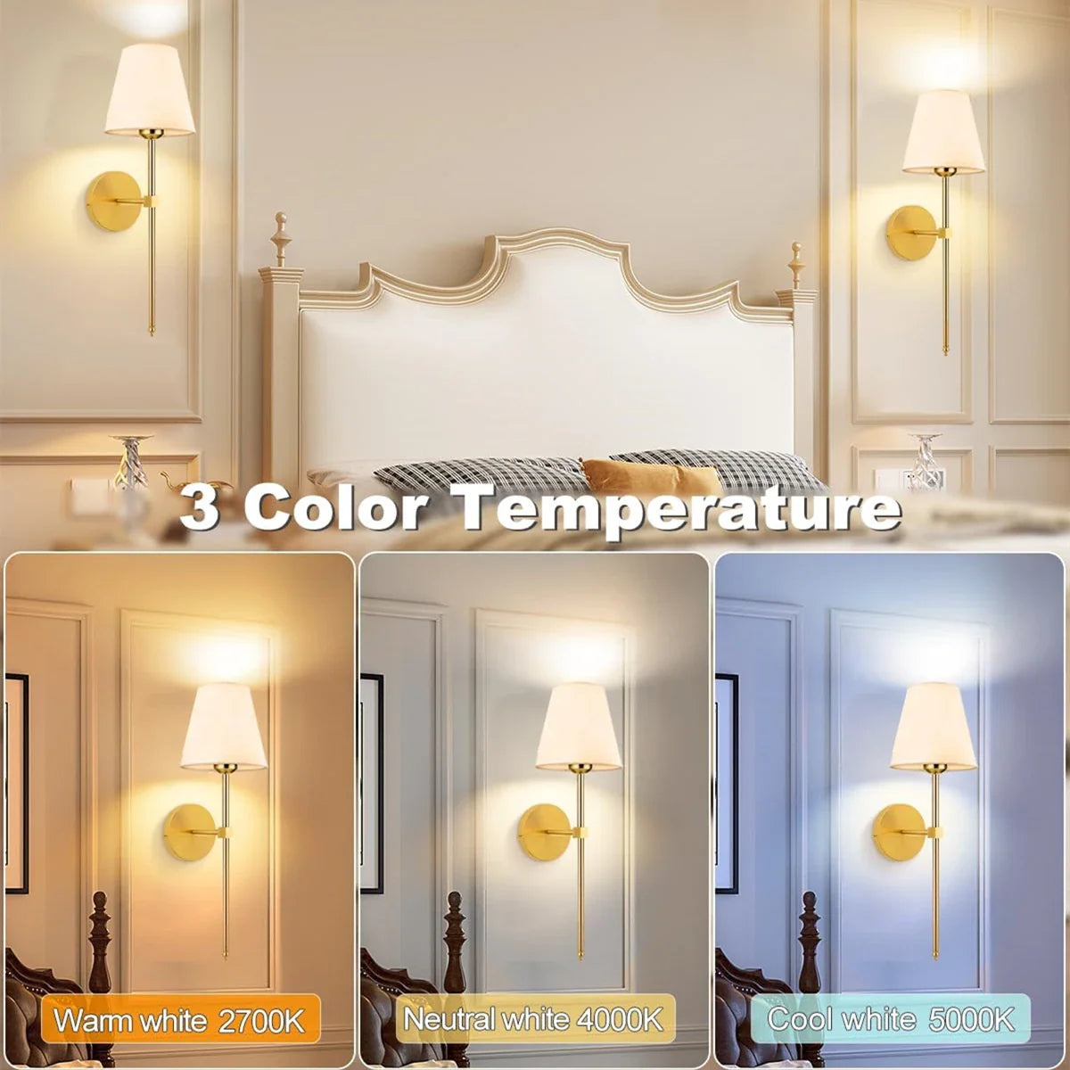 DecorBites™ Wireless Rechargeable Wall Lamp Dimmable