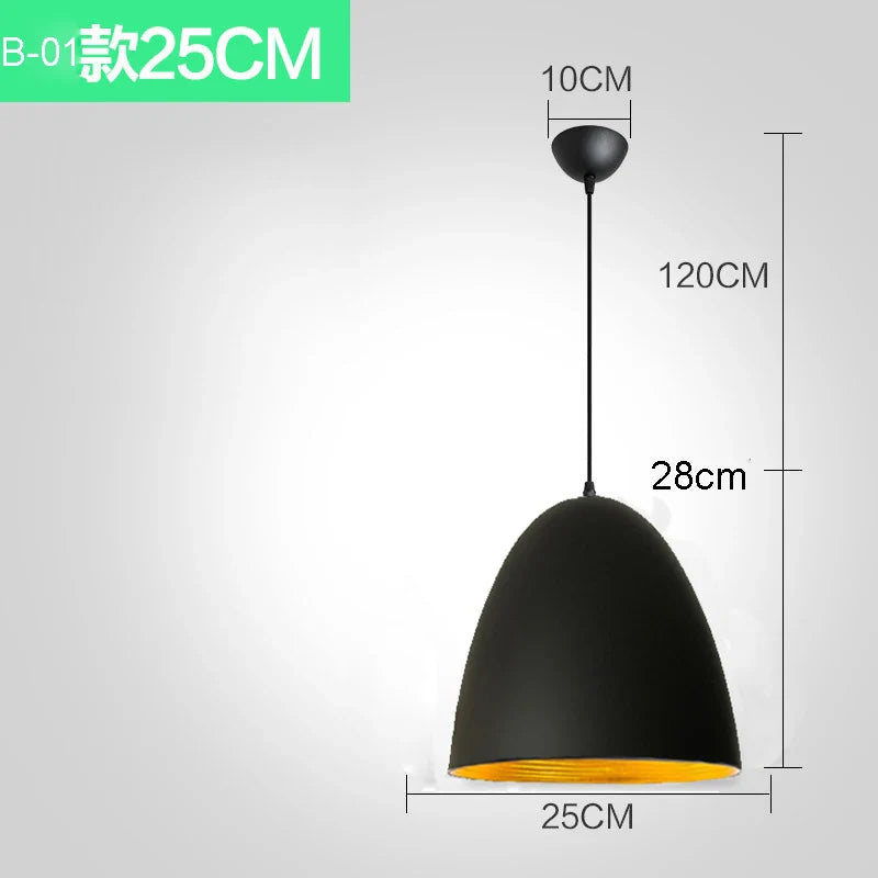 Industrial Ceiling Pendant Lamp Black