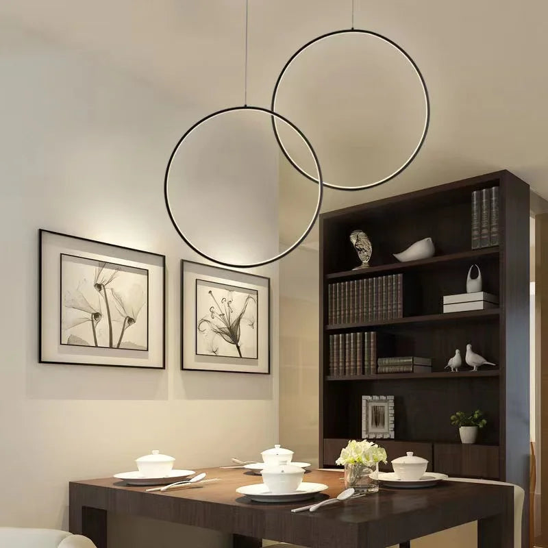DecorBites™ Circle Ring Light Hanging Fixture