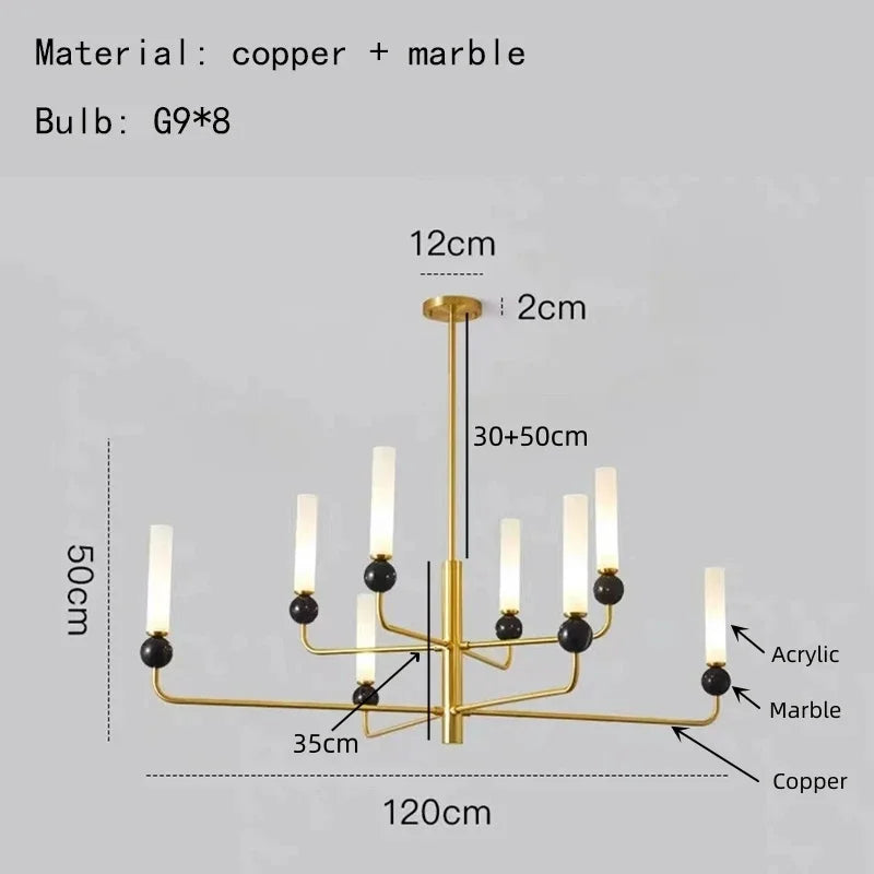 DecorBites™ Marble Pendant Light Bedroom Dining