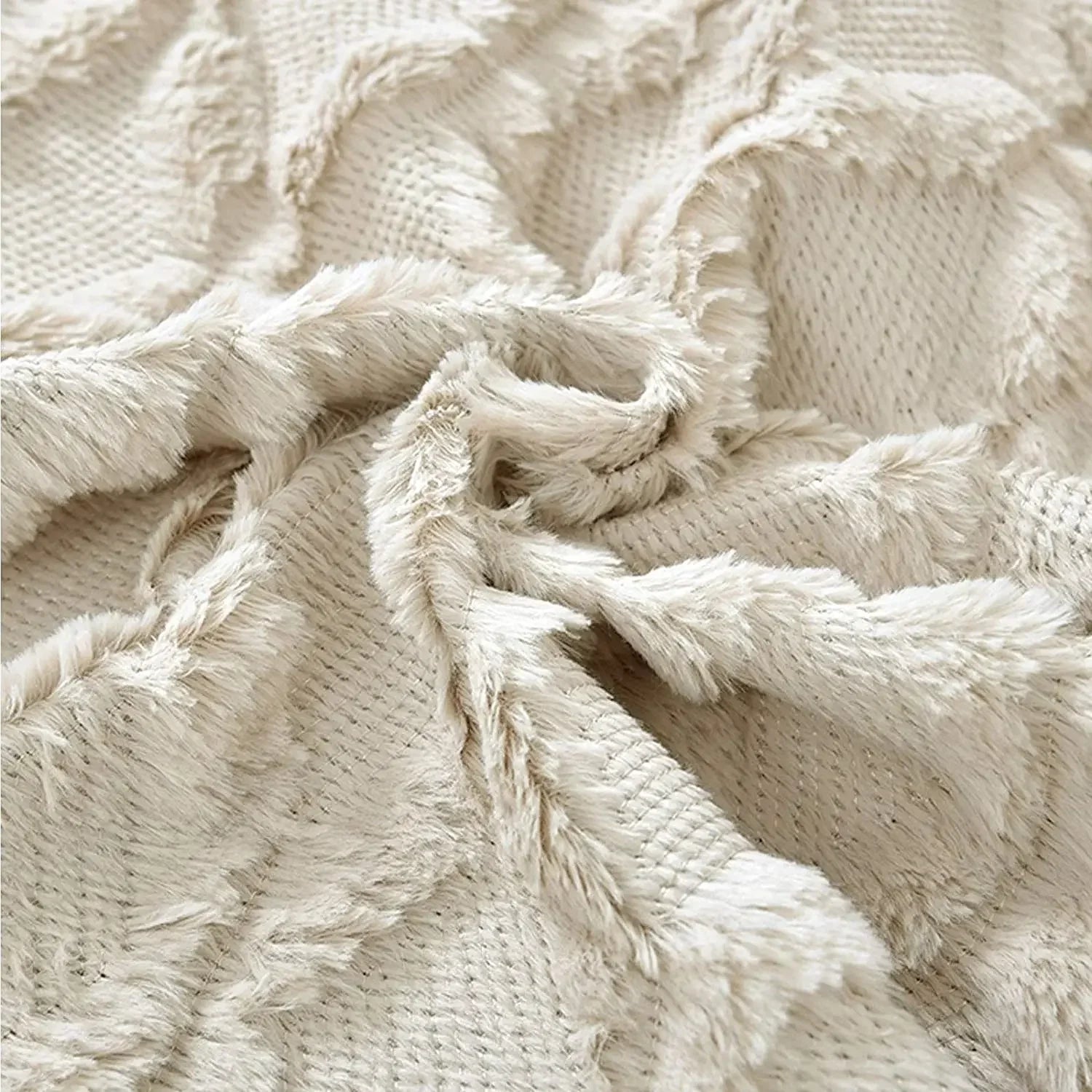 Fluffy Cushion Cover Plush Decorative