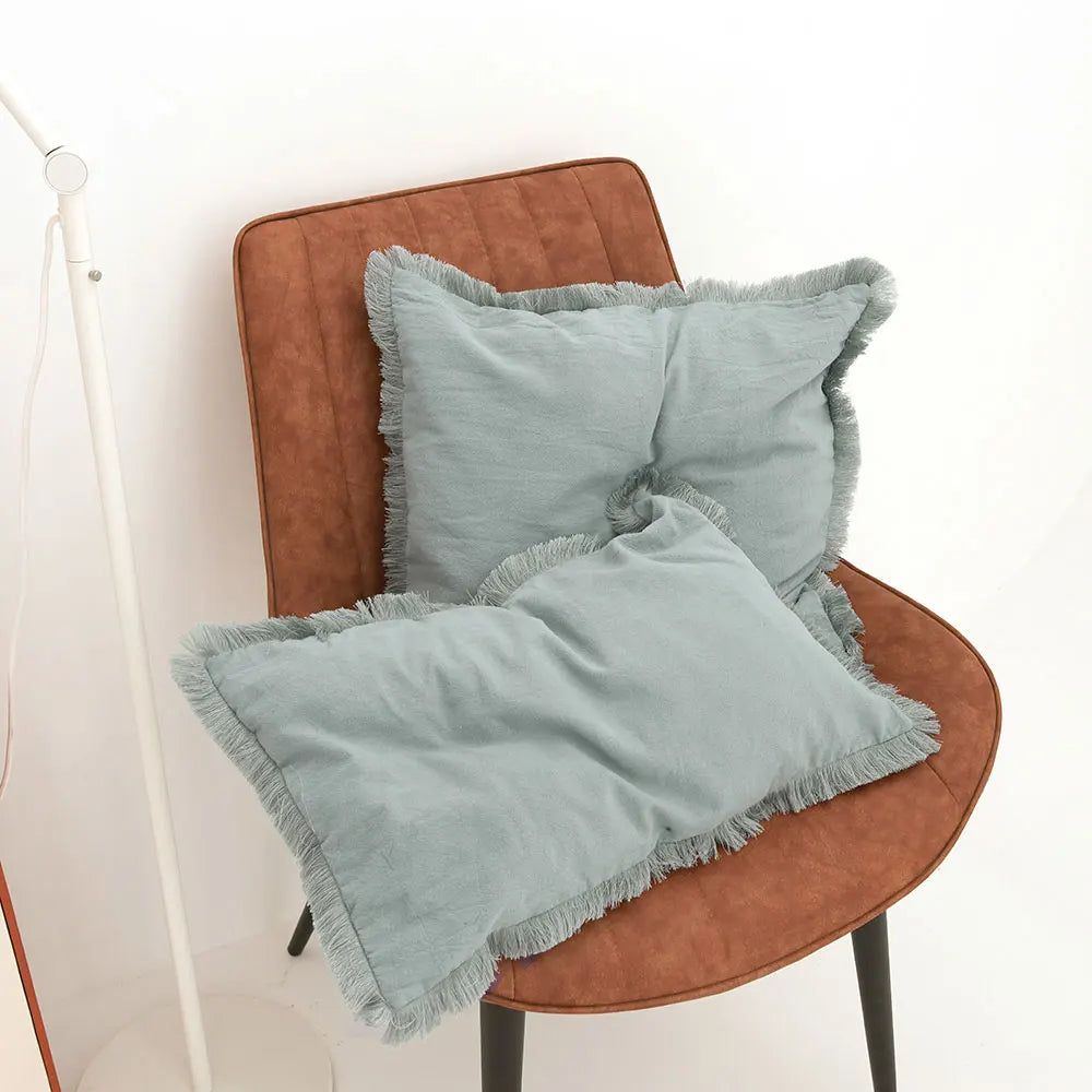 Cushion Cover Tassels Decorative Pillowcase