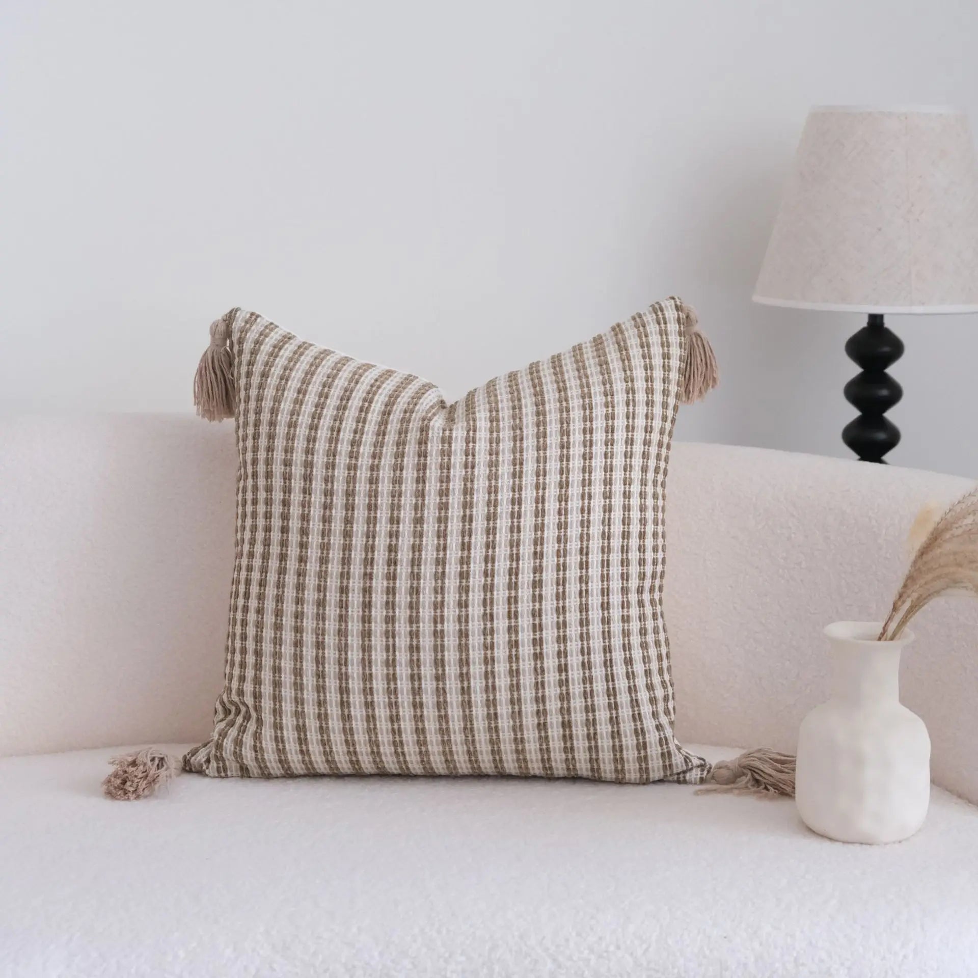 Geometric Pillow Cover Jacquard Decorative