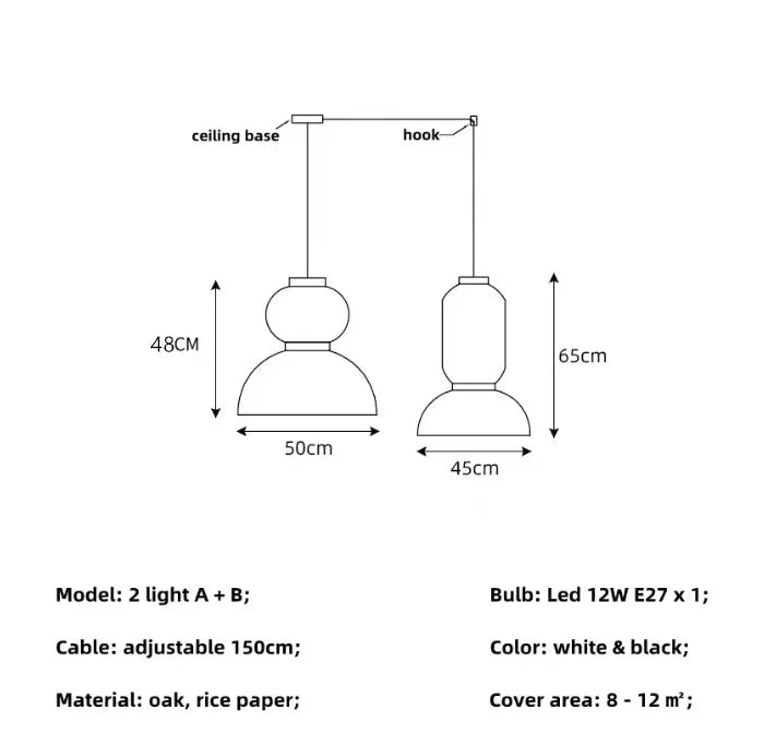 Pendant Light Rice Paper Lantern