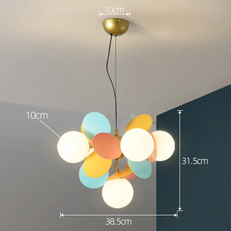 DecorBites™ Led Chandeliers Colourful Branch Ceiling Light