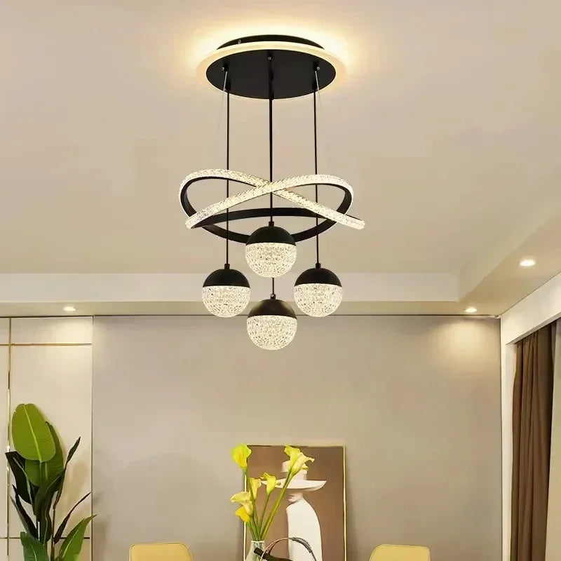 LED Ring Chandelier Dimmable Ceiling Light
