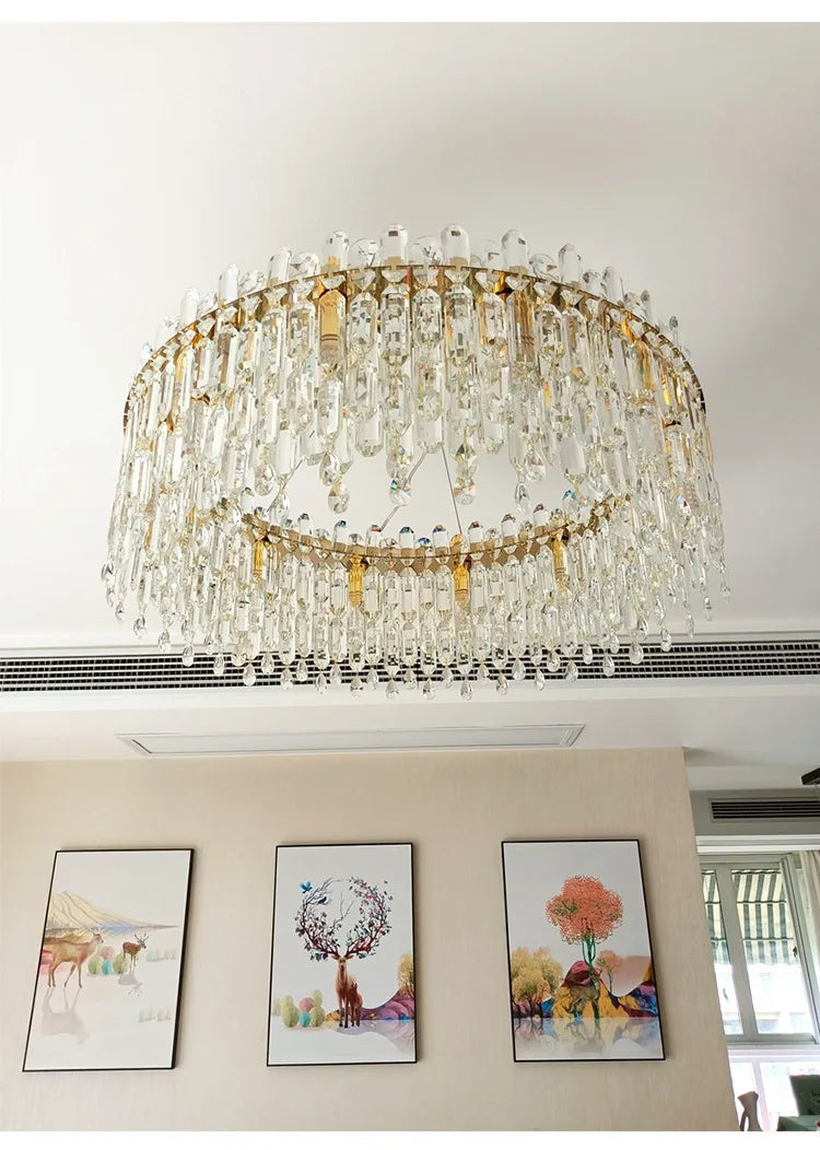 DecorBites™ Crystal Pendant Chandelier Adjustable Lighting
