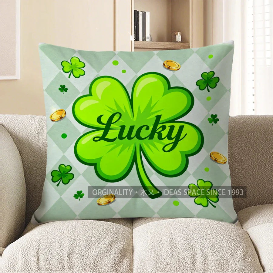 Four-Leaf Clover Cushion Cover Sofa