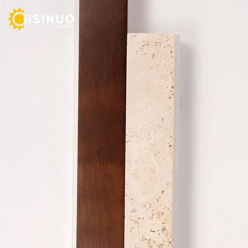 DecorBites™ Stone Wall Sconce Yellow Travertine