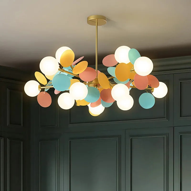 DecorBites™ Led Chandeliers Colourful Branch Ceiling Light