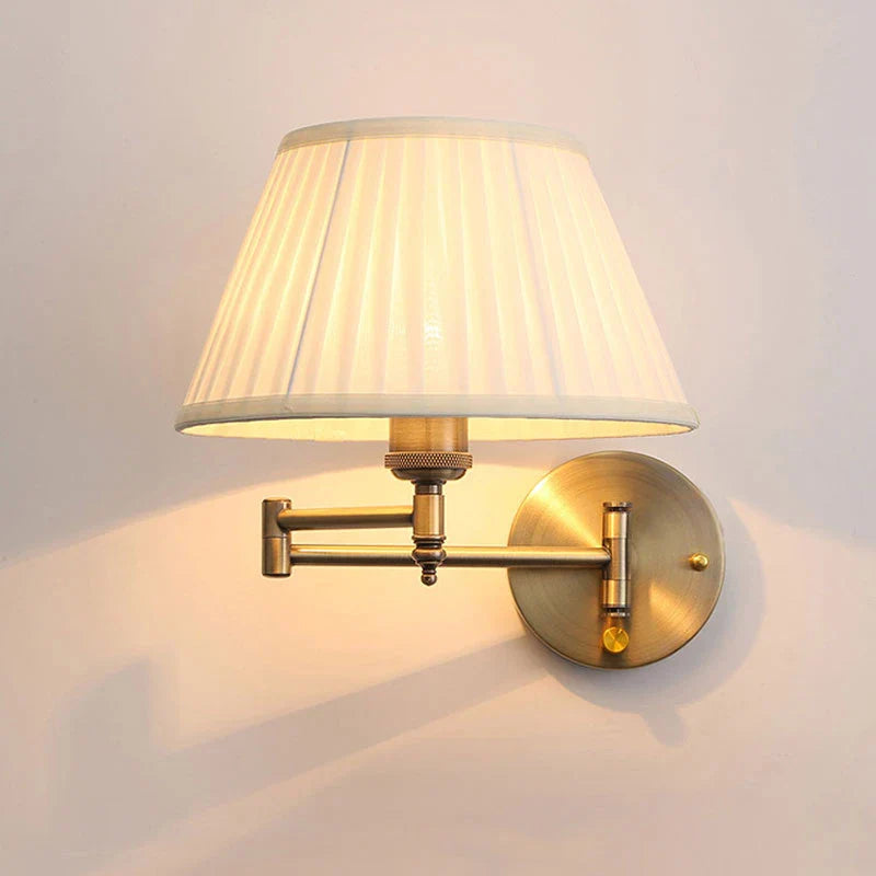 DecorBites™ Telescopic Wall Lamp Fabric Bedside