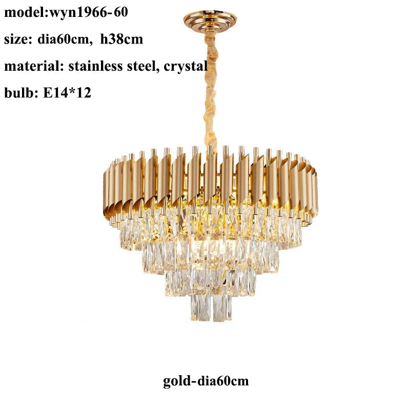 Crystal Chandelier Pendant Light Loft