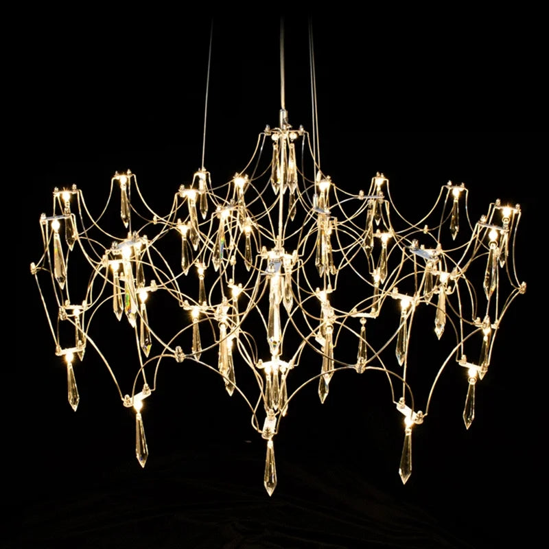 DecorBites™ Crystal Chandelier Ceiling Light Fixture