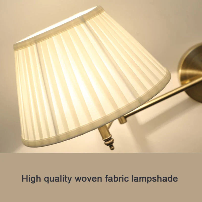 DecorBites™ Telescopic Wall Lamp Fabric Bedside