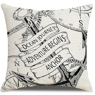 Nautical Pillowcase Marine Style Linen