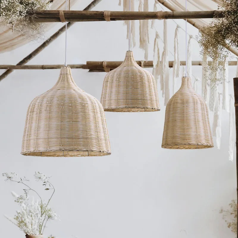 Rattan Pendant Lamp LED