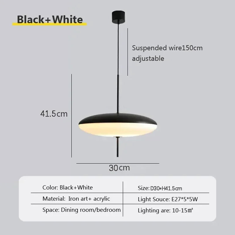 DecorBites™ LED Pendant Light Saucer Design