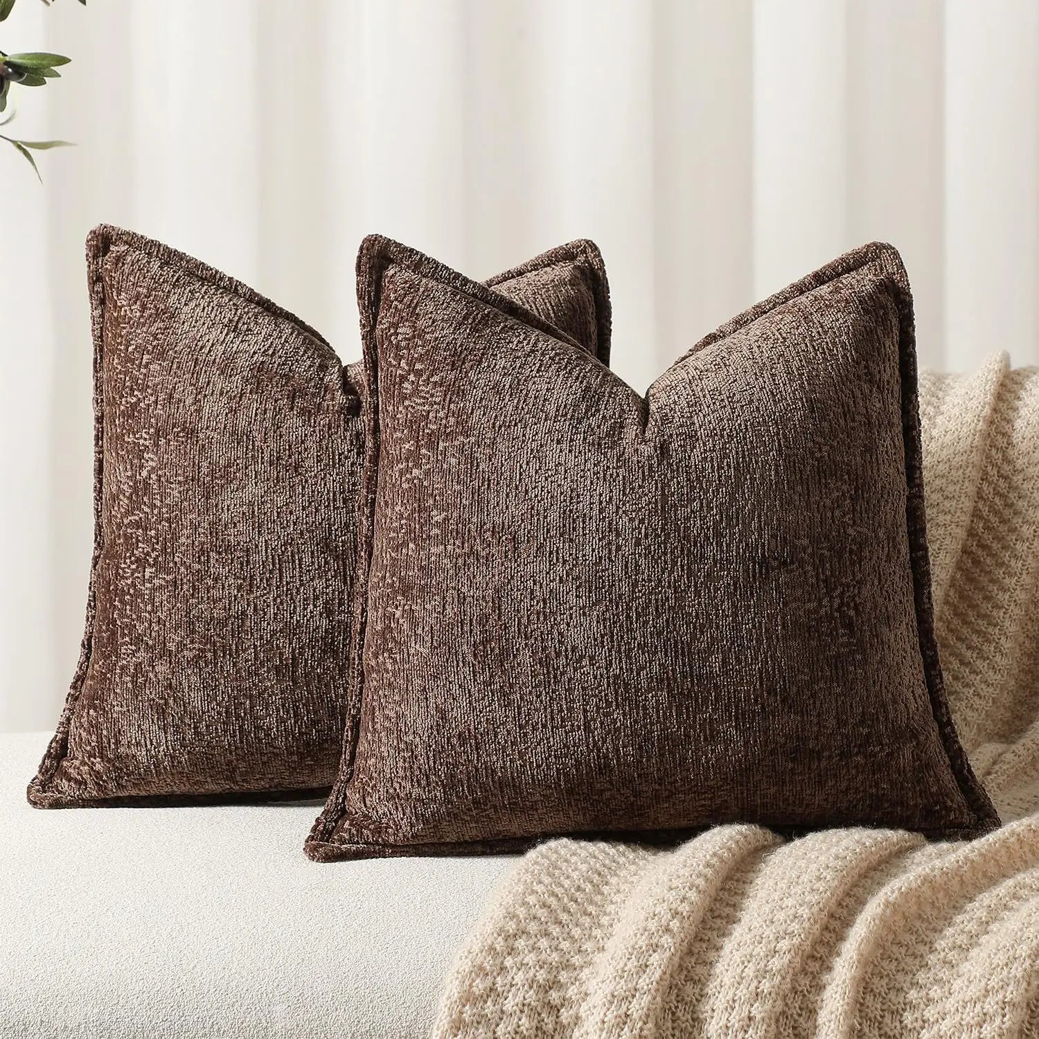Chenille Cushion Covers Thickened Decorative