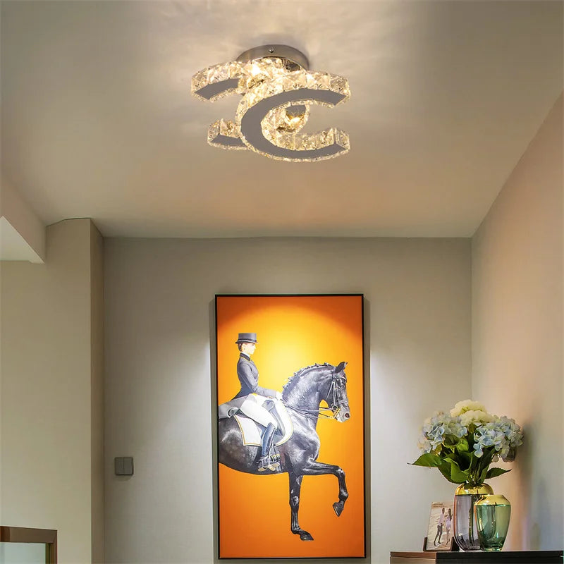 DecorBites™ Ceiling Chandelier Crystal LED Fixture