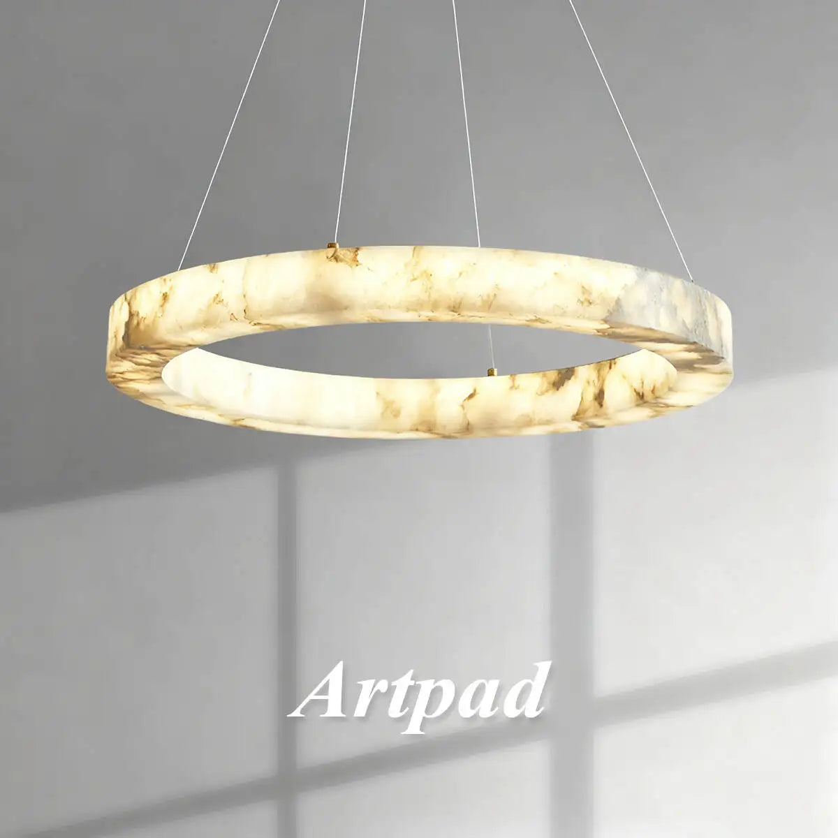 Faux Marble Pendant Light Resin