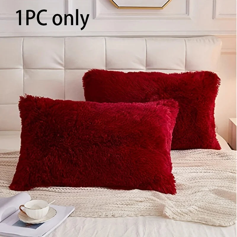 Faux Fur Velvet Pillowcases Soft