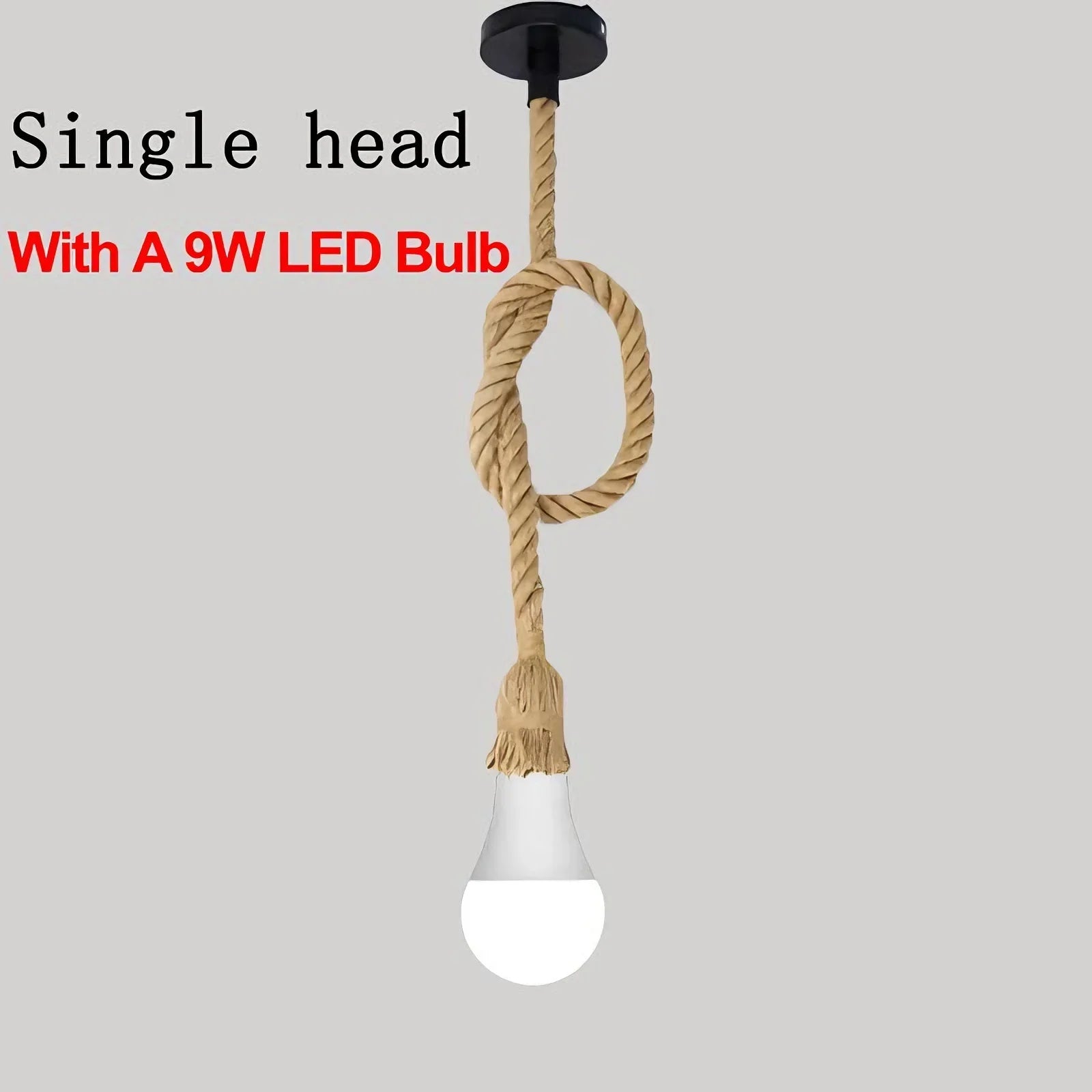 DecorBites™ Hemp Rope Pendant Light Ceiling Lamp