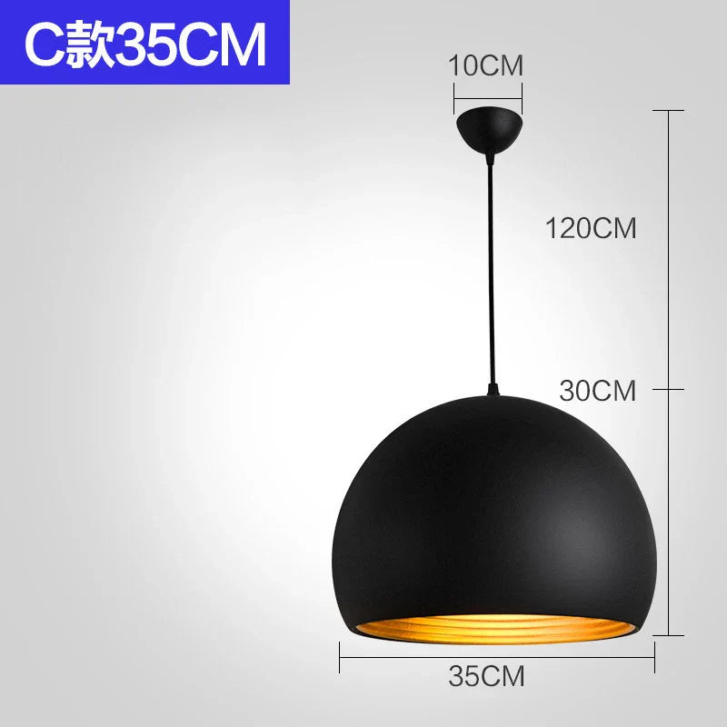 Industrial Ceiling Pendant Lamp Black