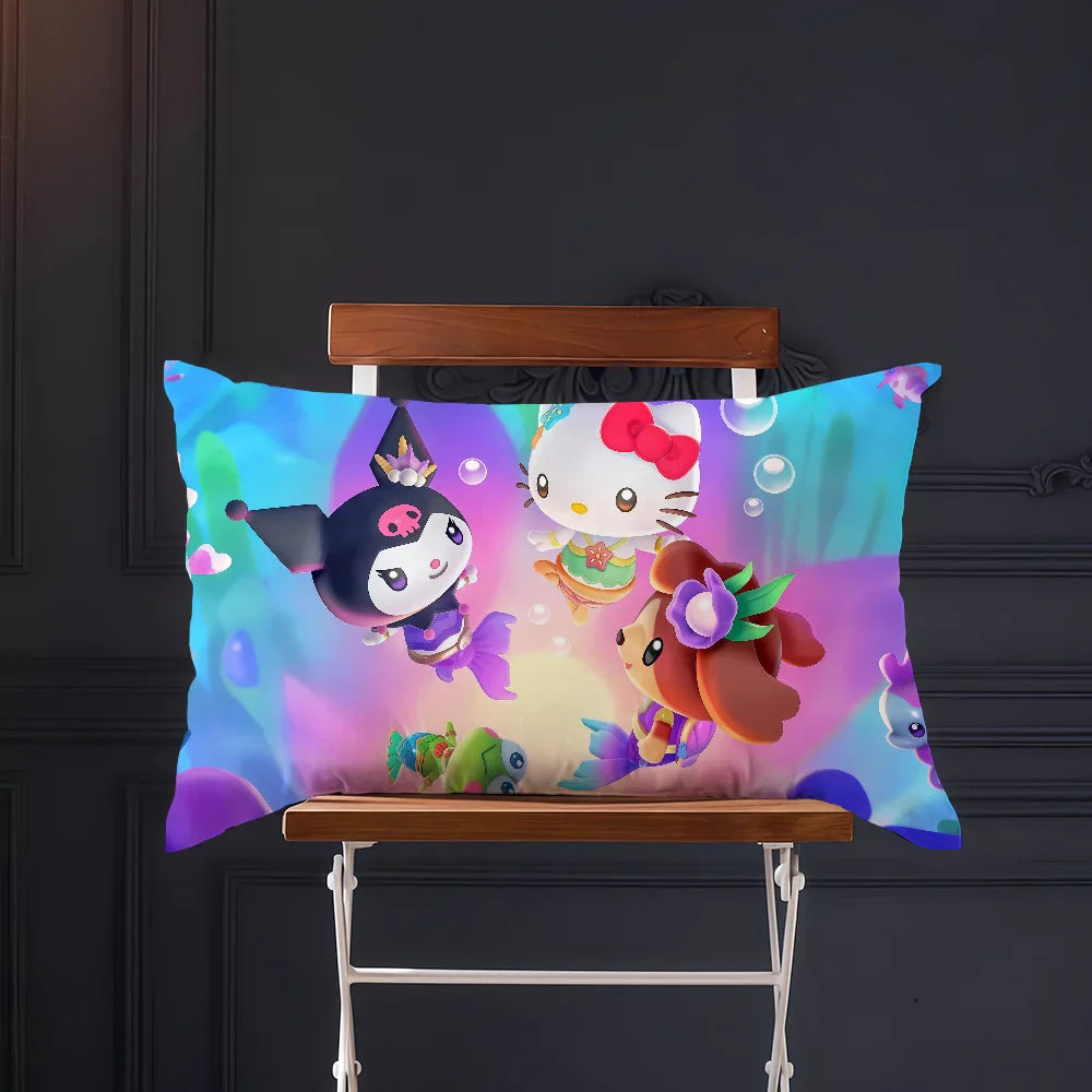 Christmas Kawaii Pillow Cover Rectangle