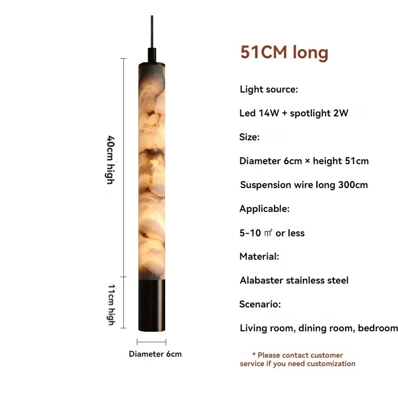 DecorBites™ Marble Pendant Light Bedroom