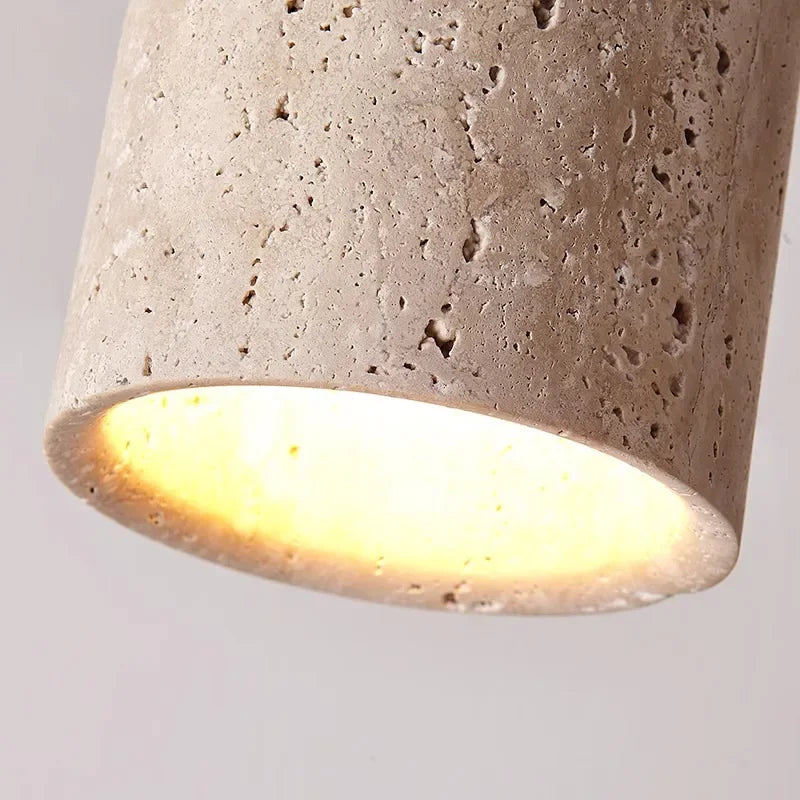 DecorBites™ Travertine Ceiling Lamp Flush Mount
