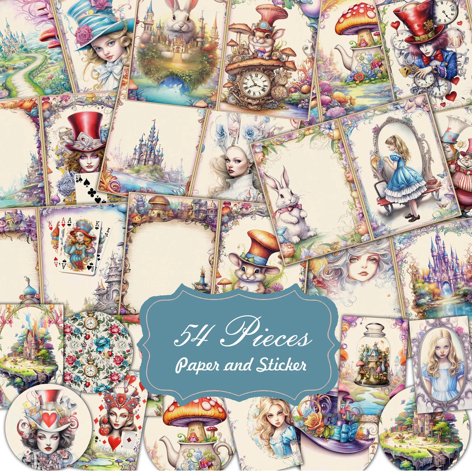 Fantasy Wonderland Junk Journal Set