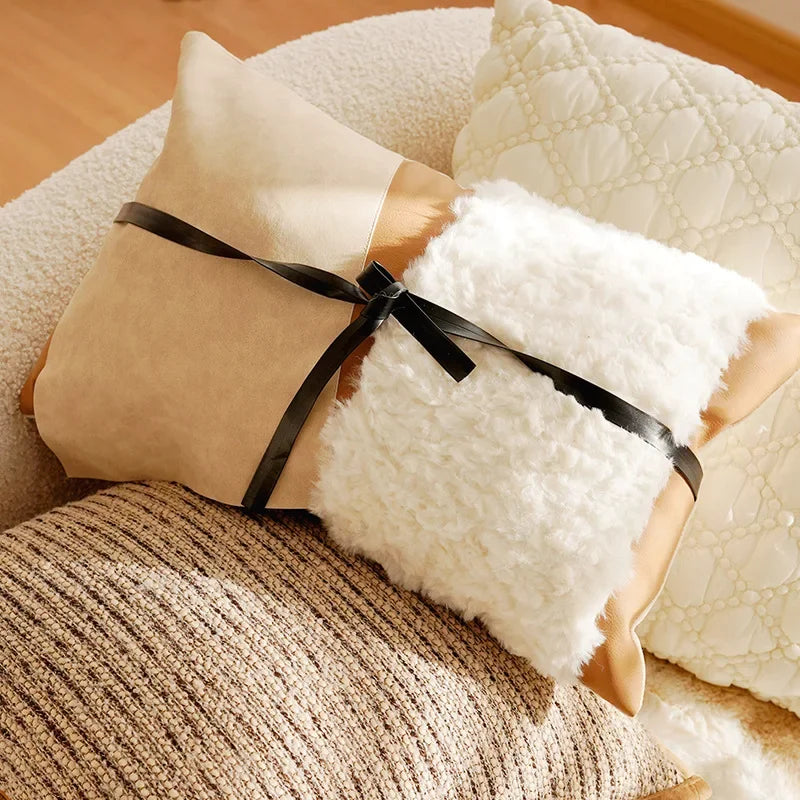 Brown Throw Pillow Cover Luxury Decor