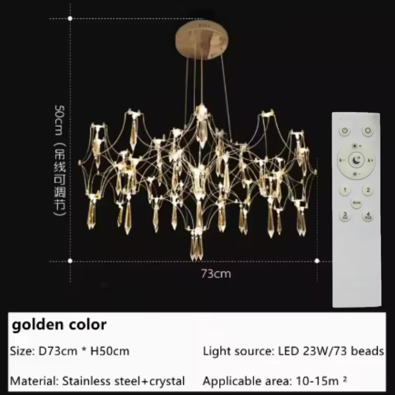 Crystal Chandelier LED Modern Lighting