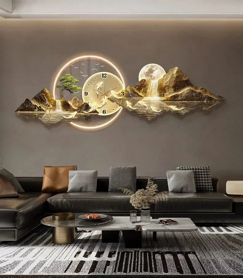 Dlight Decor Nordic Silent LED Wall Clock Light
