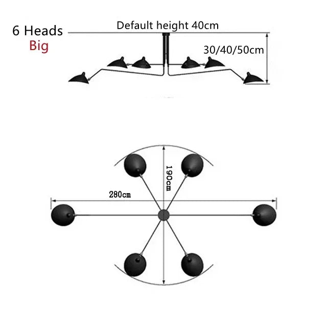 DecorBites™ Nordic Spider Pendant Light Multihead