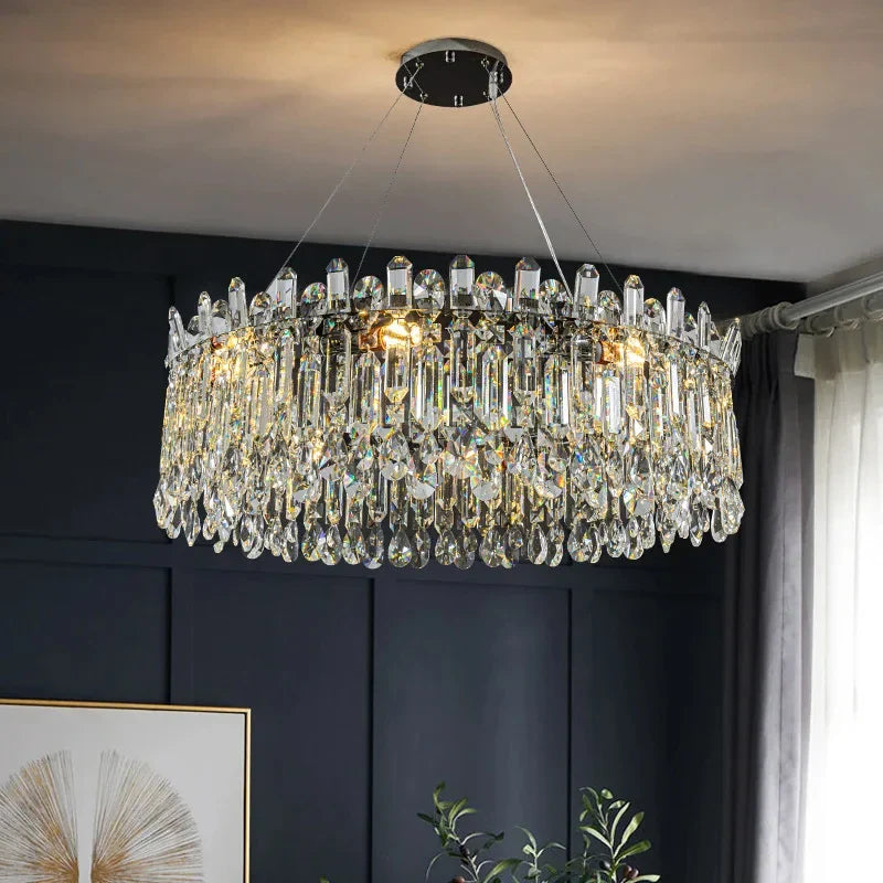 DecorBites™ Crystal Pendant Chandelier Adjustable Lighting