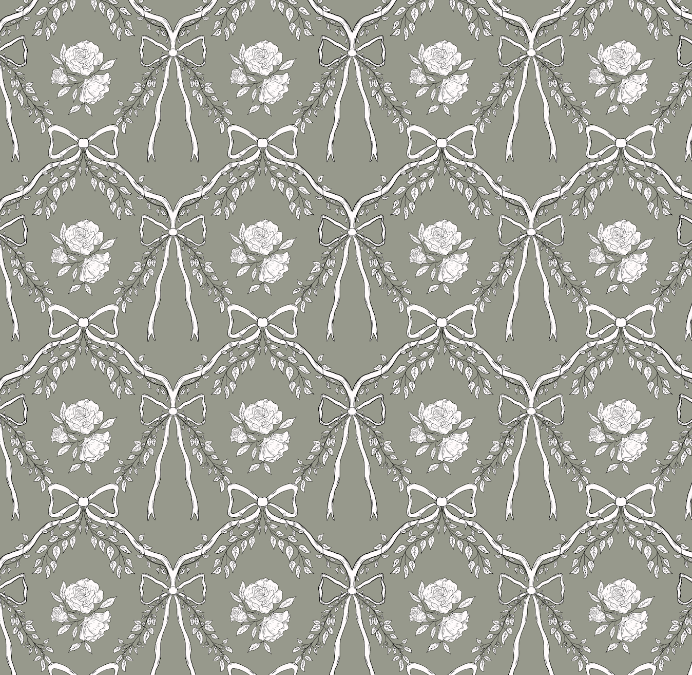 Lysa Wallpaper by Painted Hawk Design