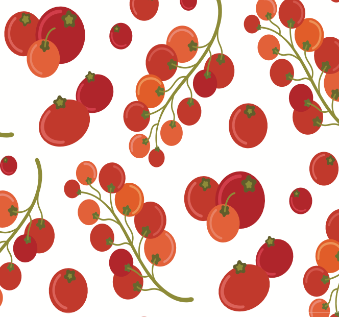 Pomodori Wallpaper by Danielle Chandler Design