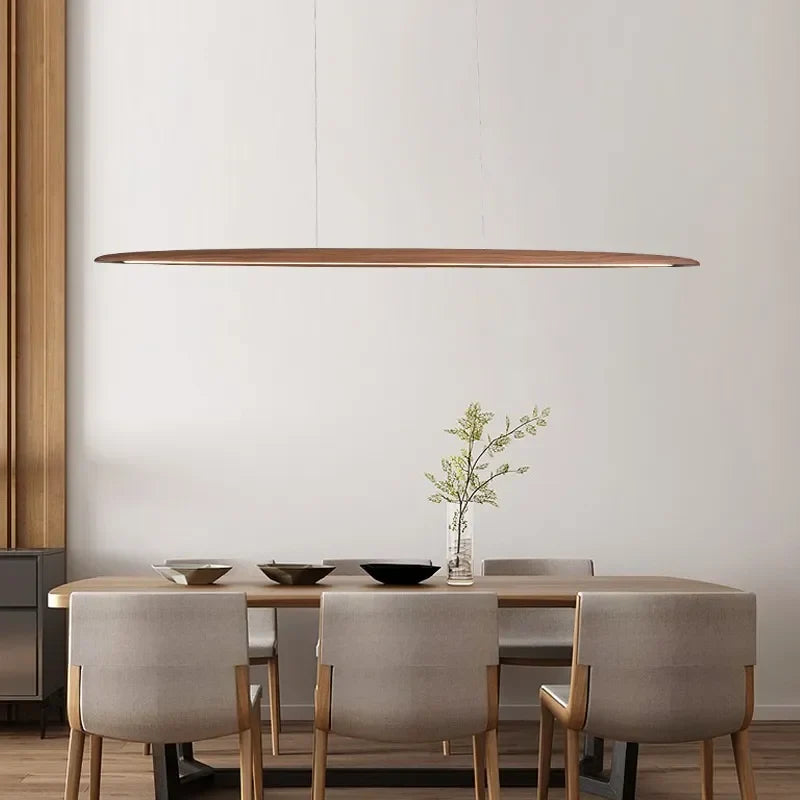 DecorBites™ Wooden Pendant Light Long Linear