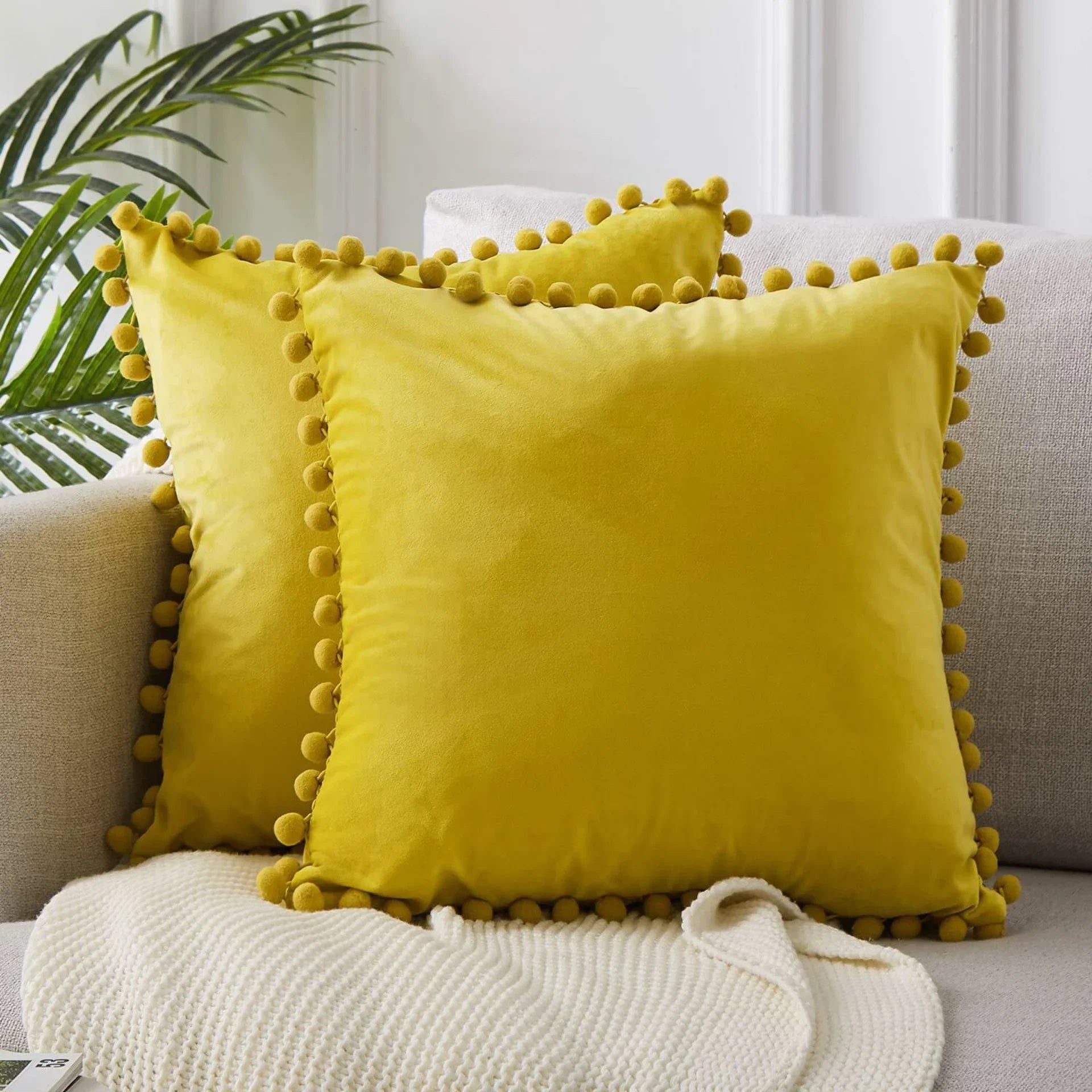 Velvet Cushion Cover Soft Pillowcases