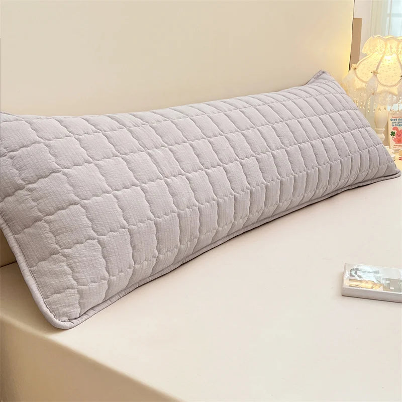 Solid-Color Long Decorative Pillowcase