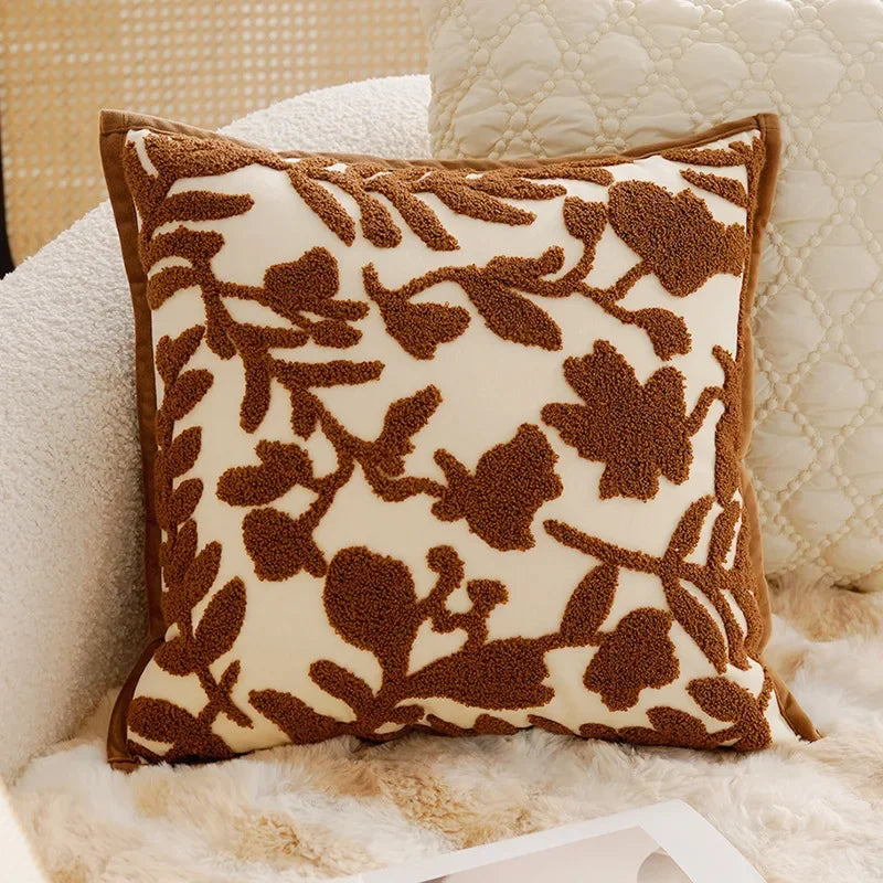 Brown Throw Pillow Cover Luxury Decor