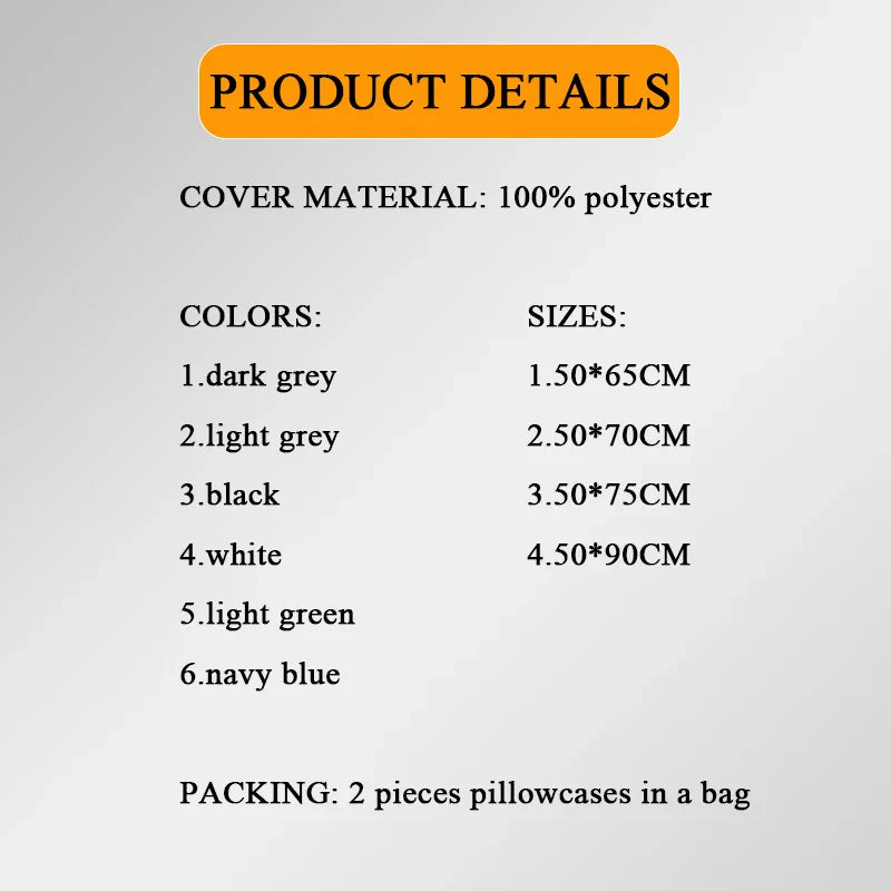 Brushed Fabric Pillowcase Set