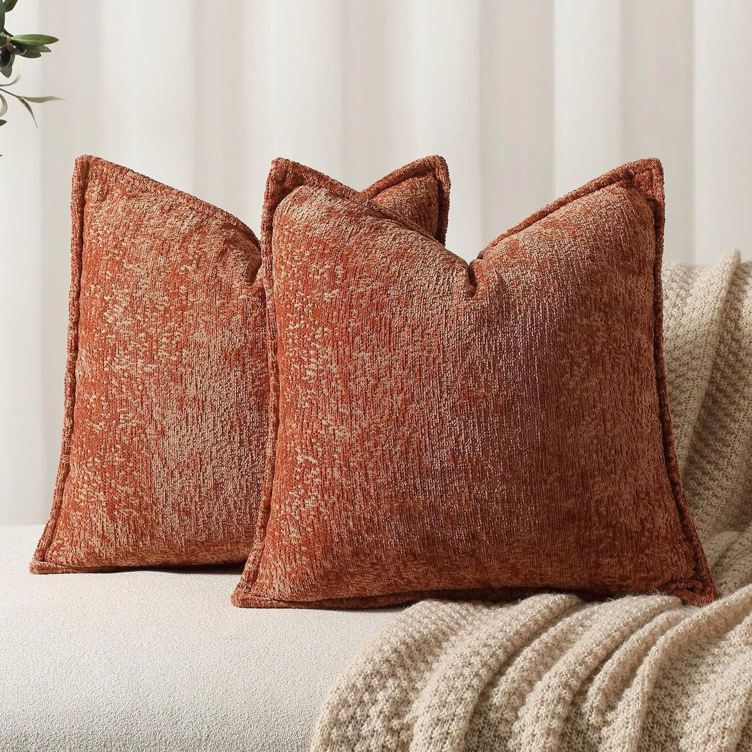 Chenille Cushion Covers Thickened Decorative
